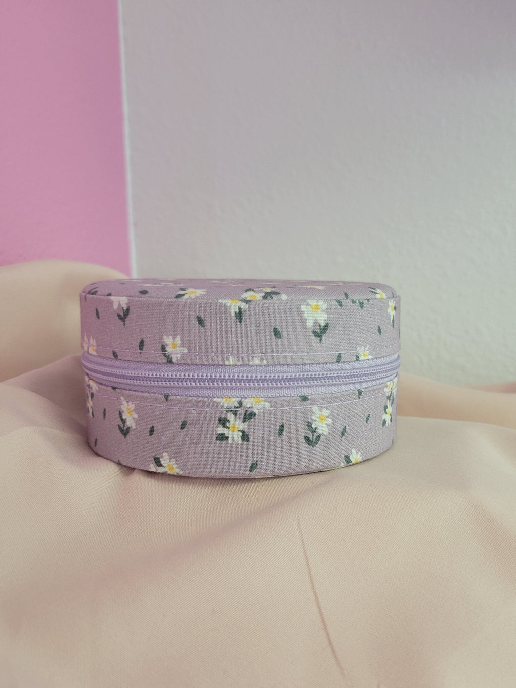 Purple Floral Travel Jewelry Box