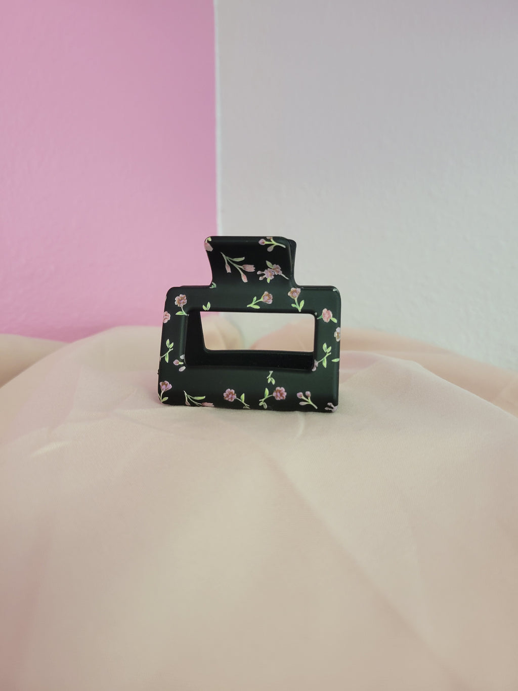 Floral Print Clawclip