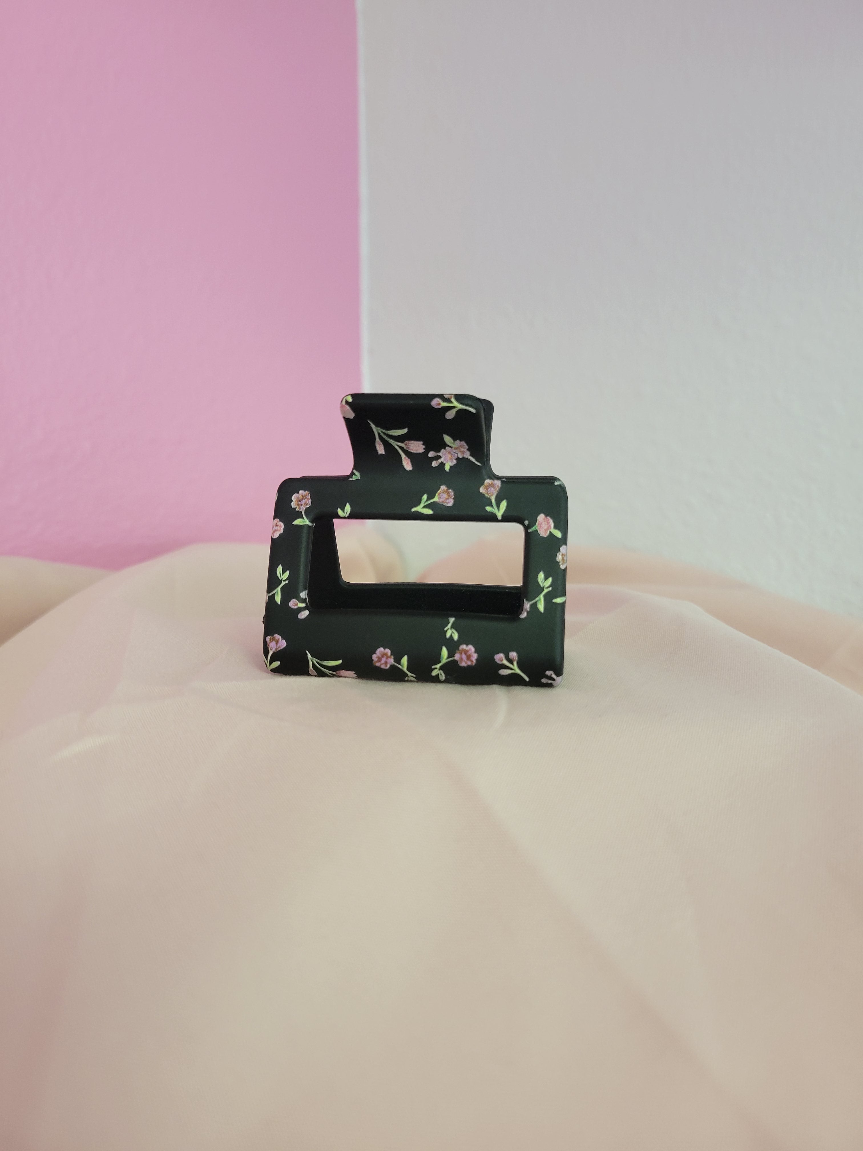 Floral Print Clawclip