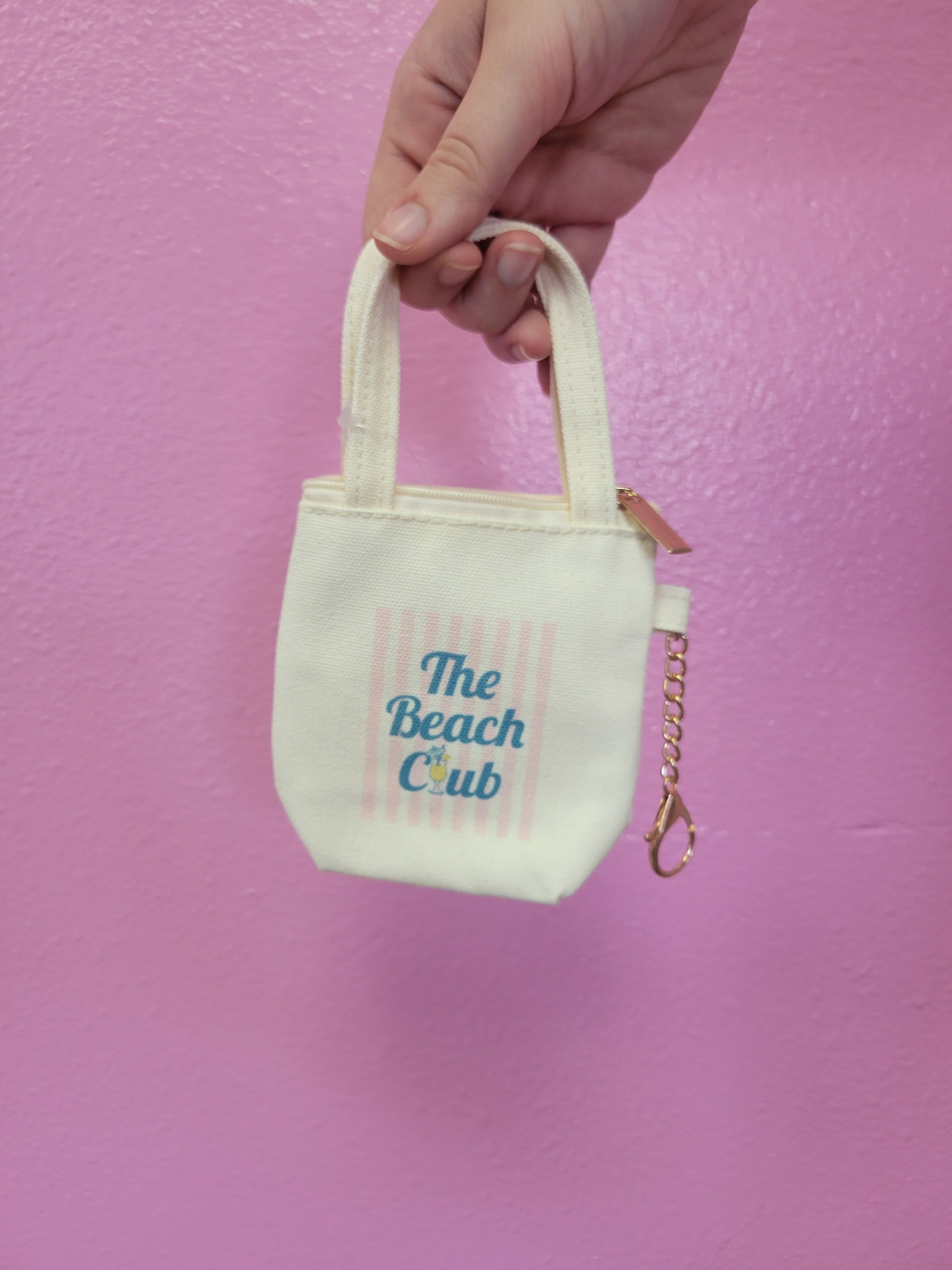 Mini Canvas Tote Bag Charm