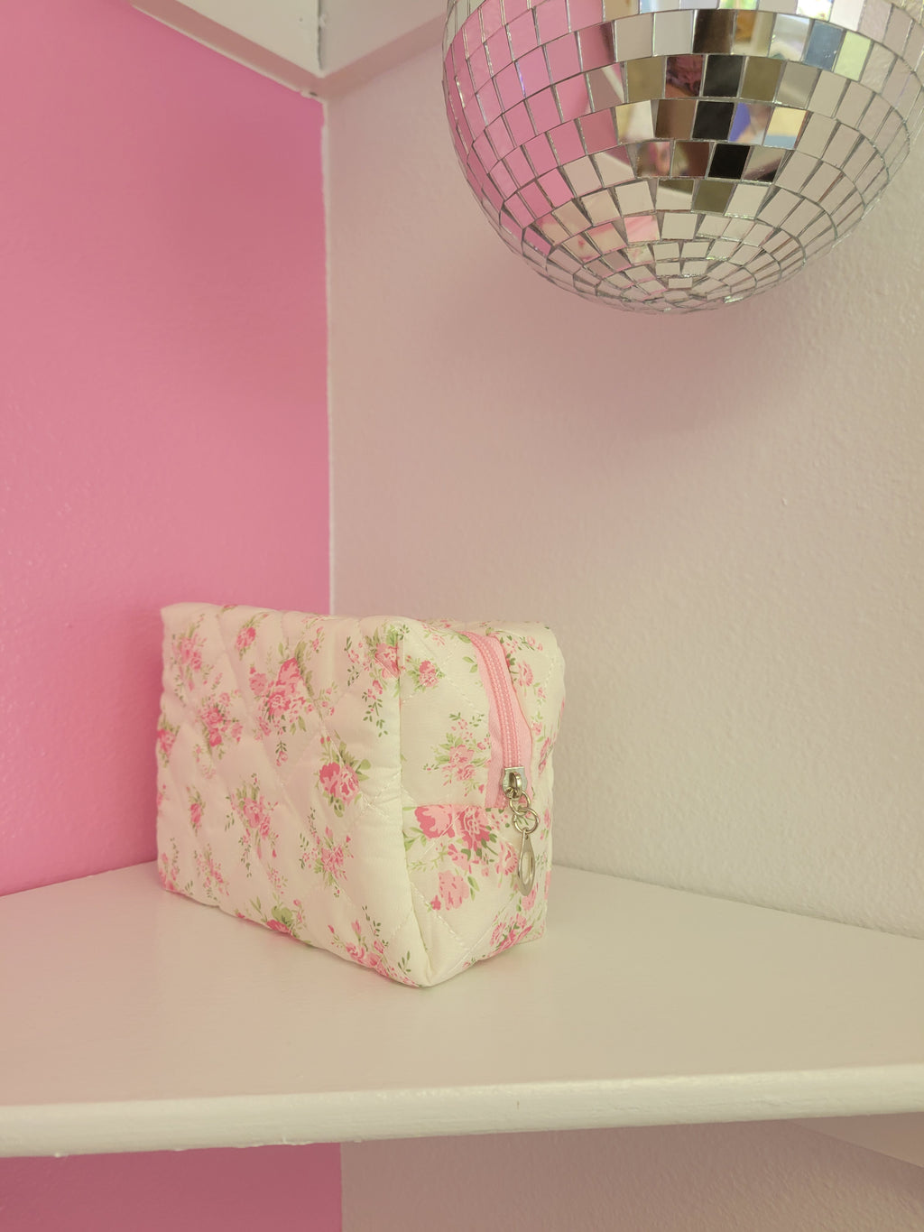 Rose Patterned Makeup Bag