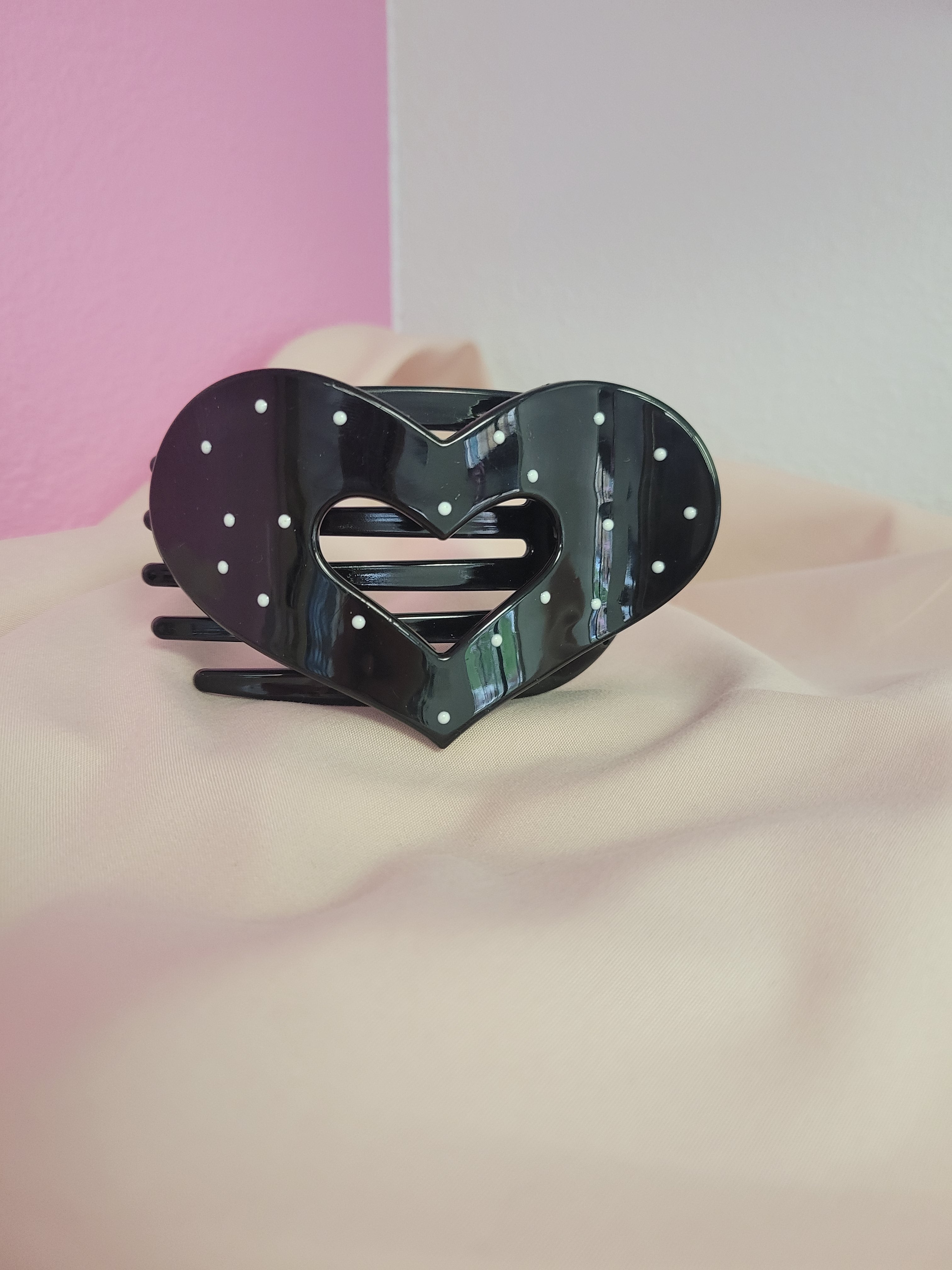 Heat Polka Dot Clawclip