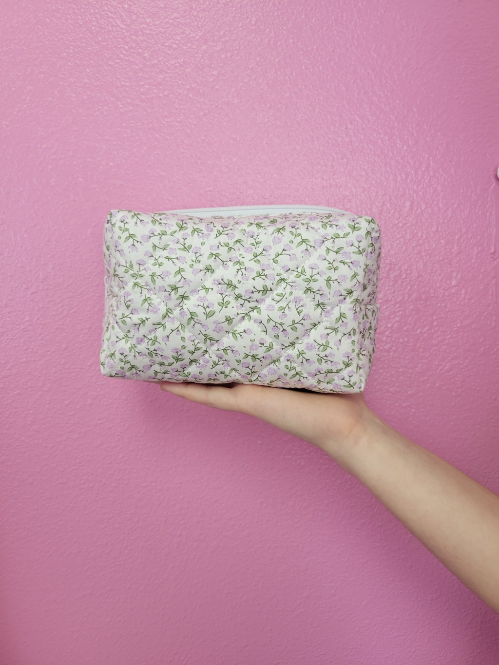 Purple Spring Makeup Bag