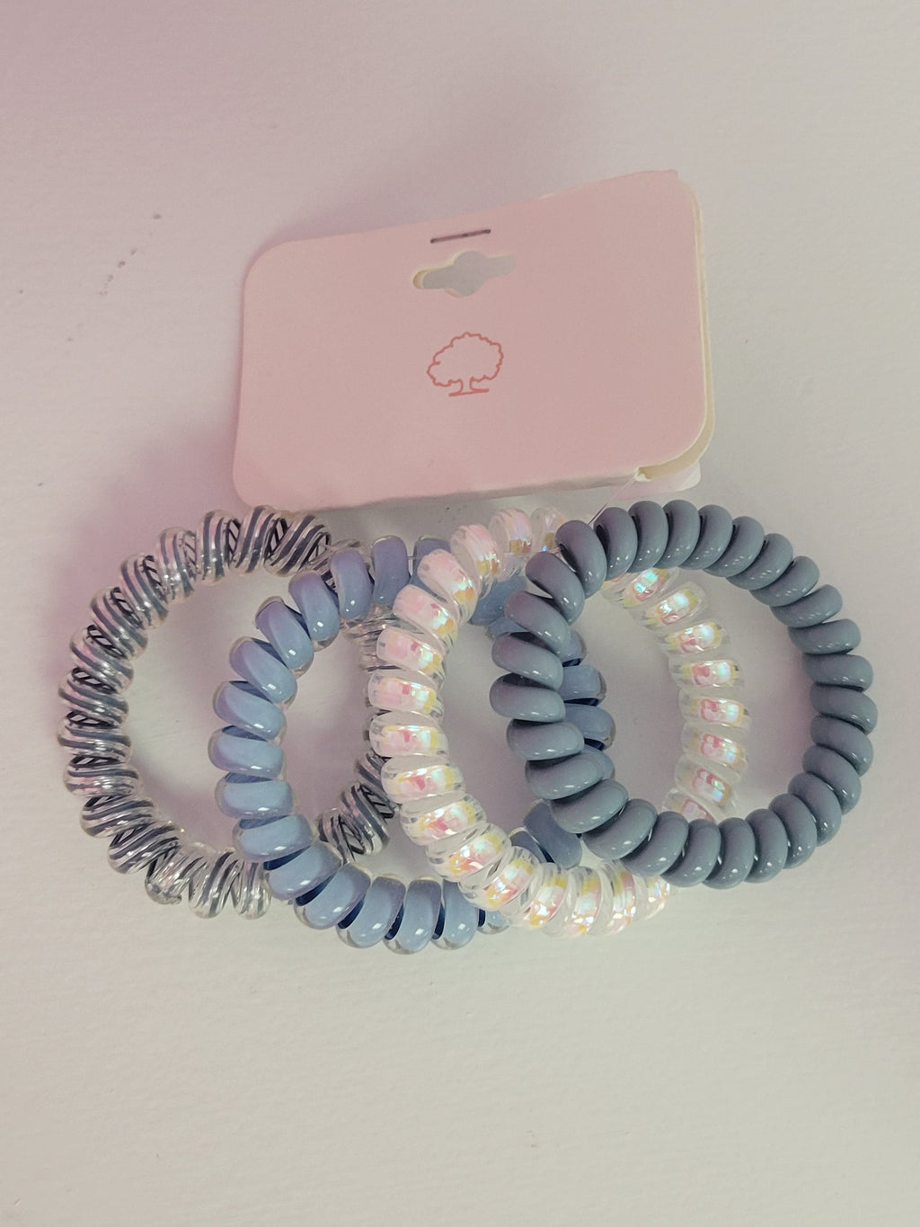 Blue Hair Ties 4 Pack