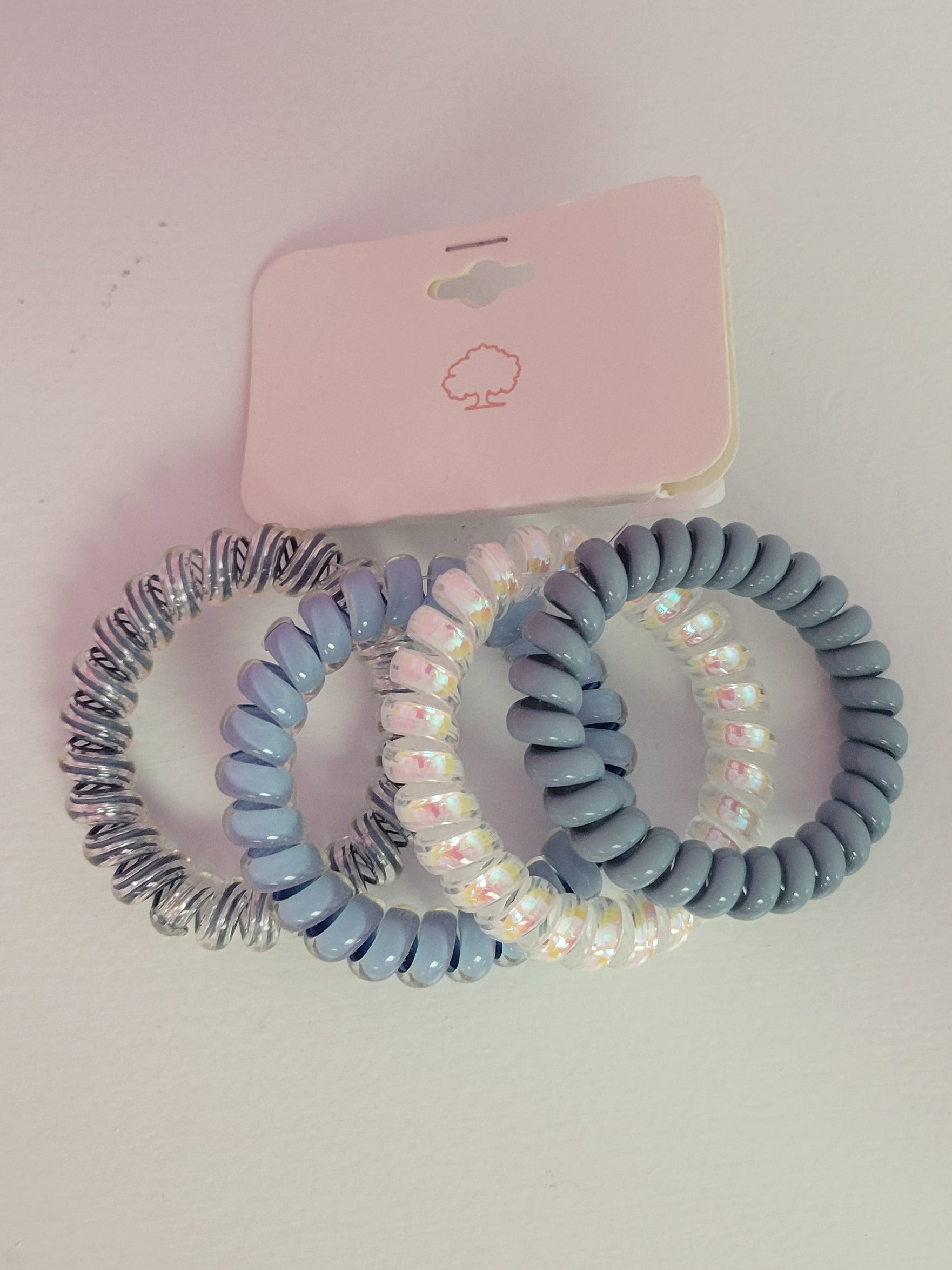 Blue Hair Ties 4 Pack