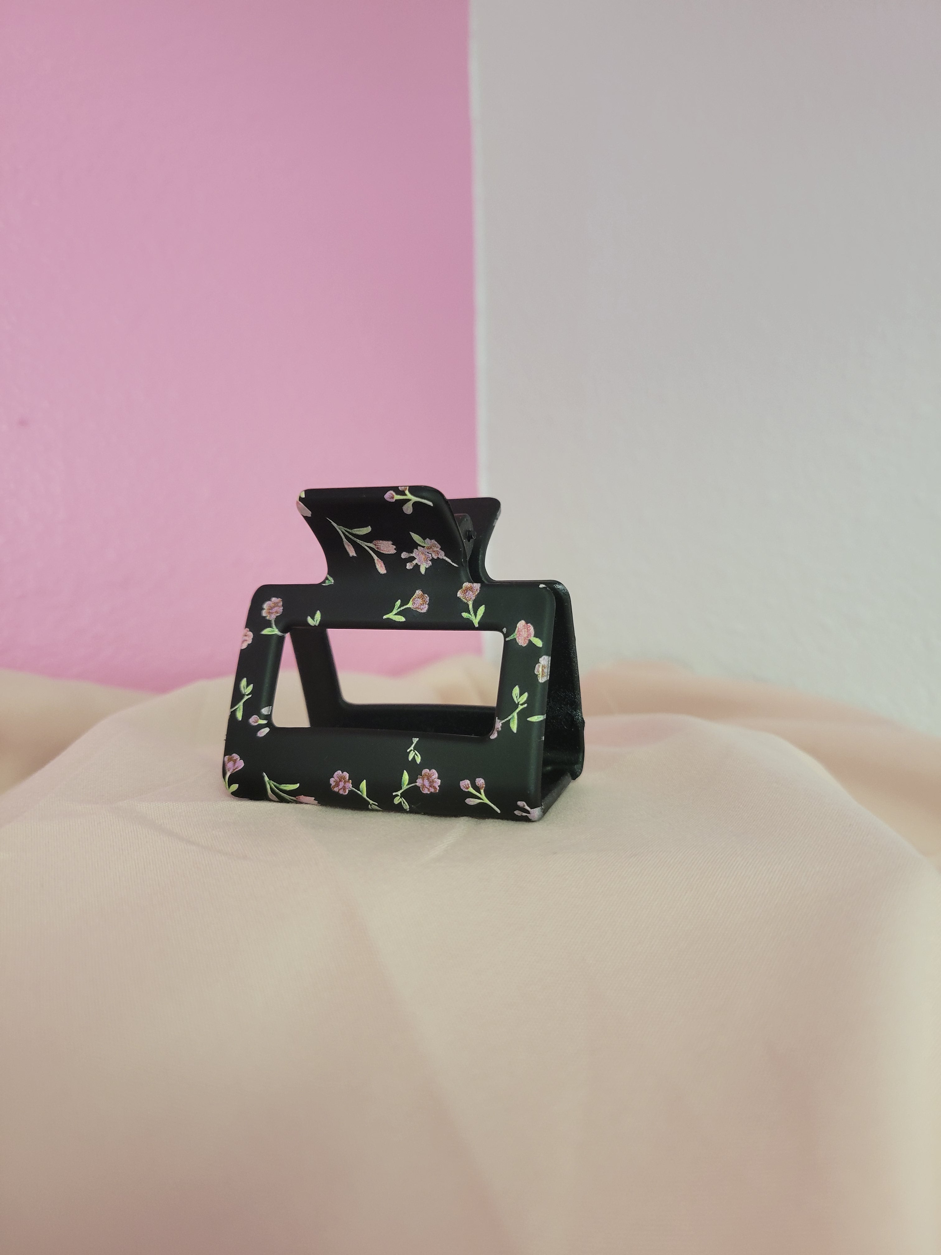 Floral Print Clawclip
