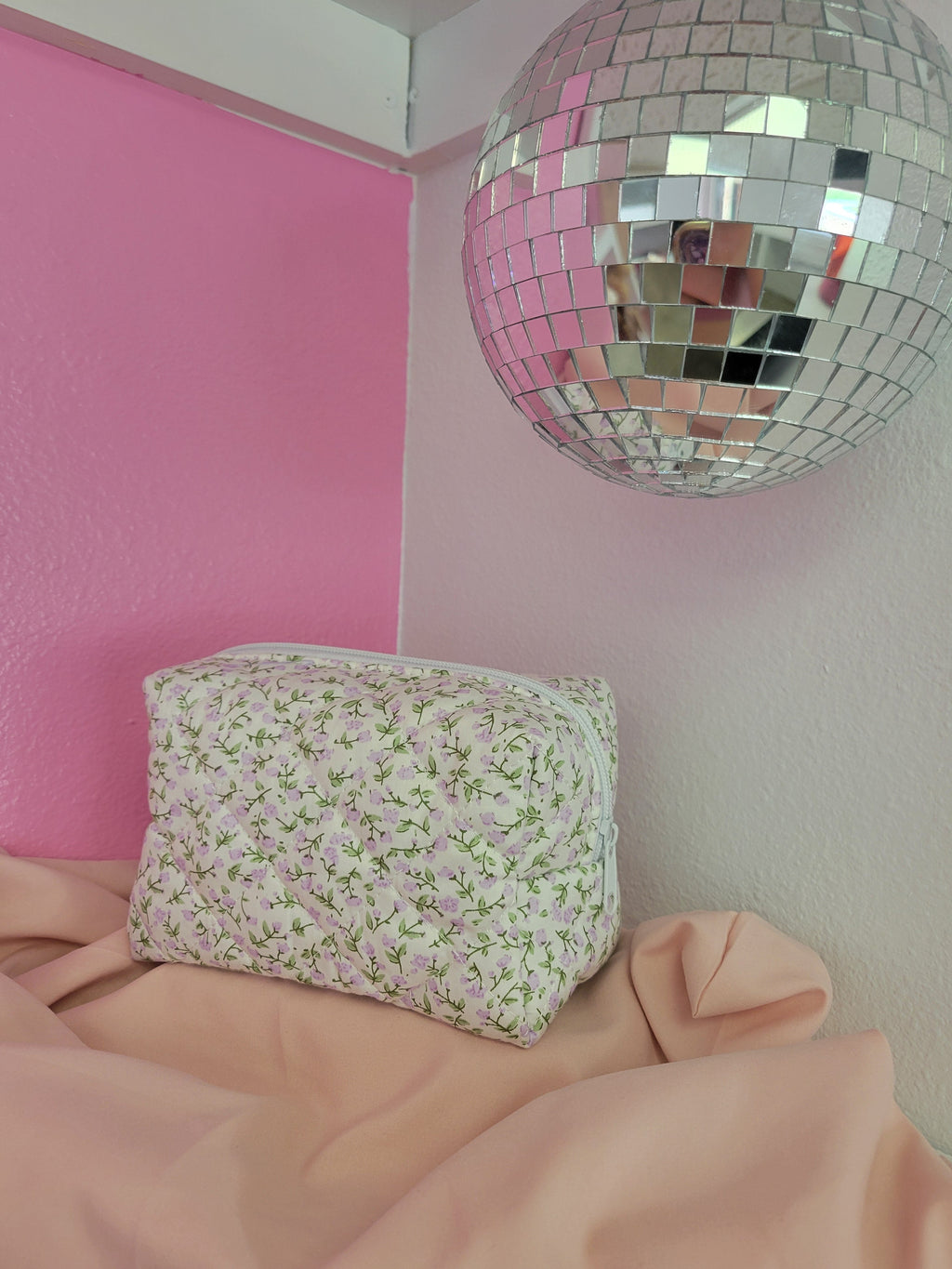 Purple Spring Makeup Bag