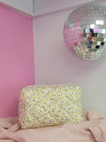 Yellow Spring Makeup Bag