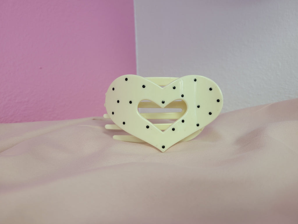 Heat Polka Dot Clawclip