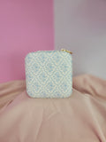 Blue Floral Travel Jewelry Box