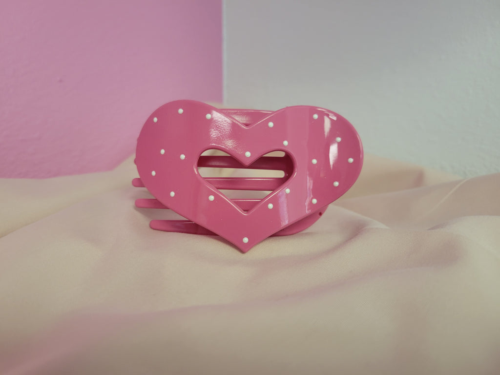 Heat Polka Dot Clawclip