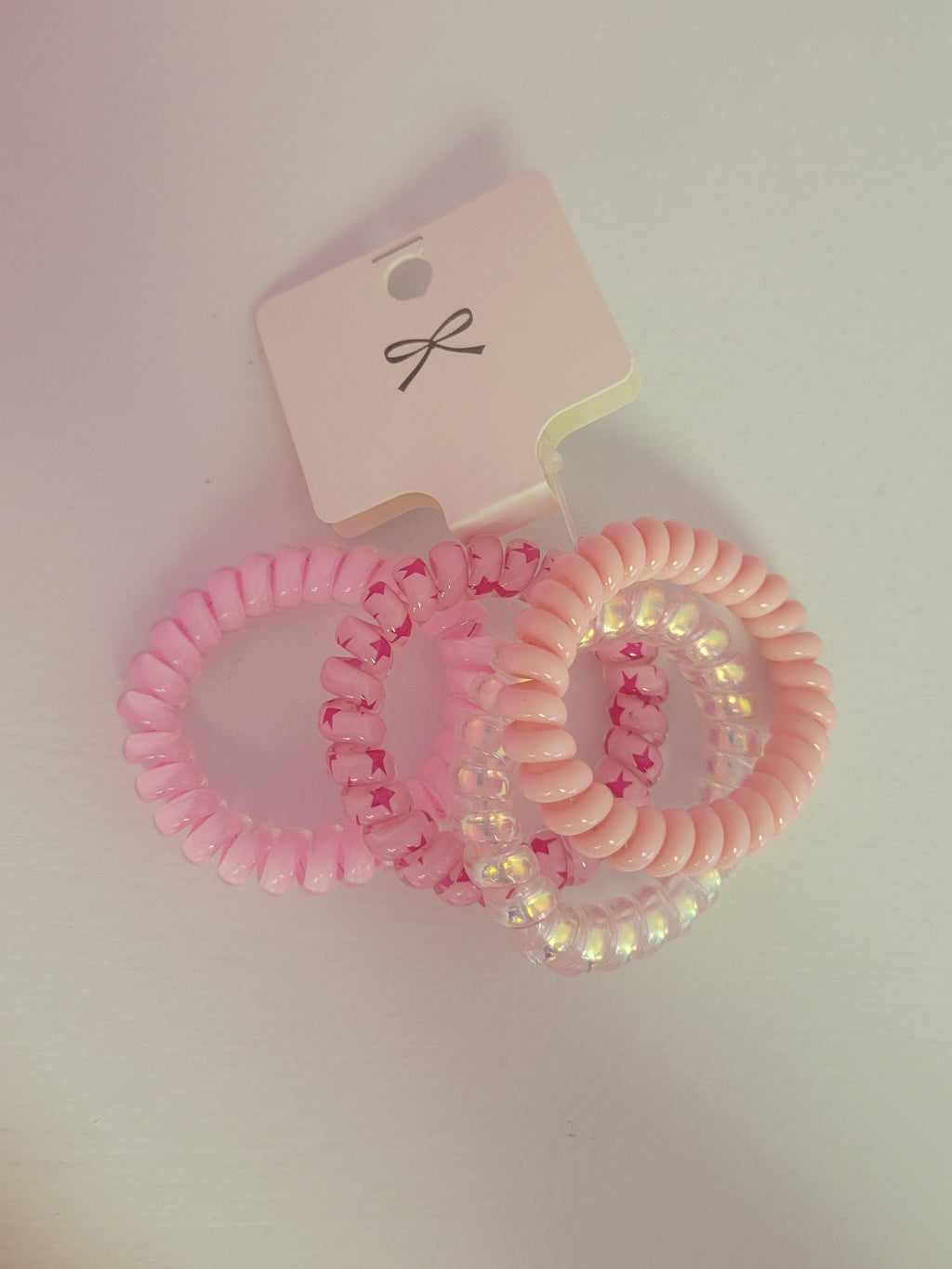 Pink Hair Ties 4 Pack