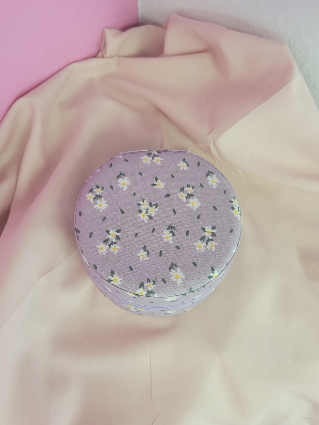 Purple Floral Travel Jewelry Box