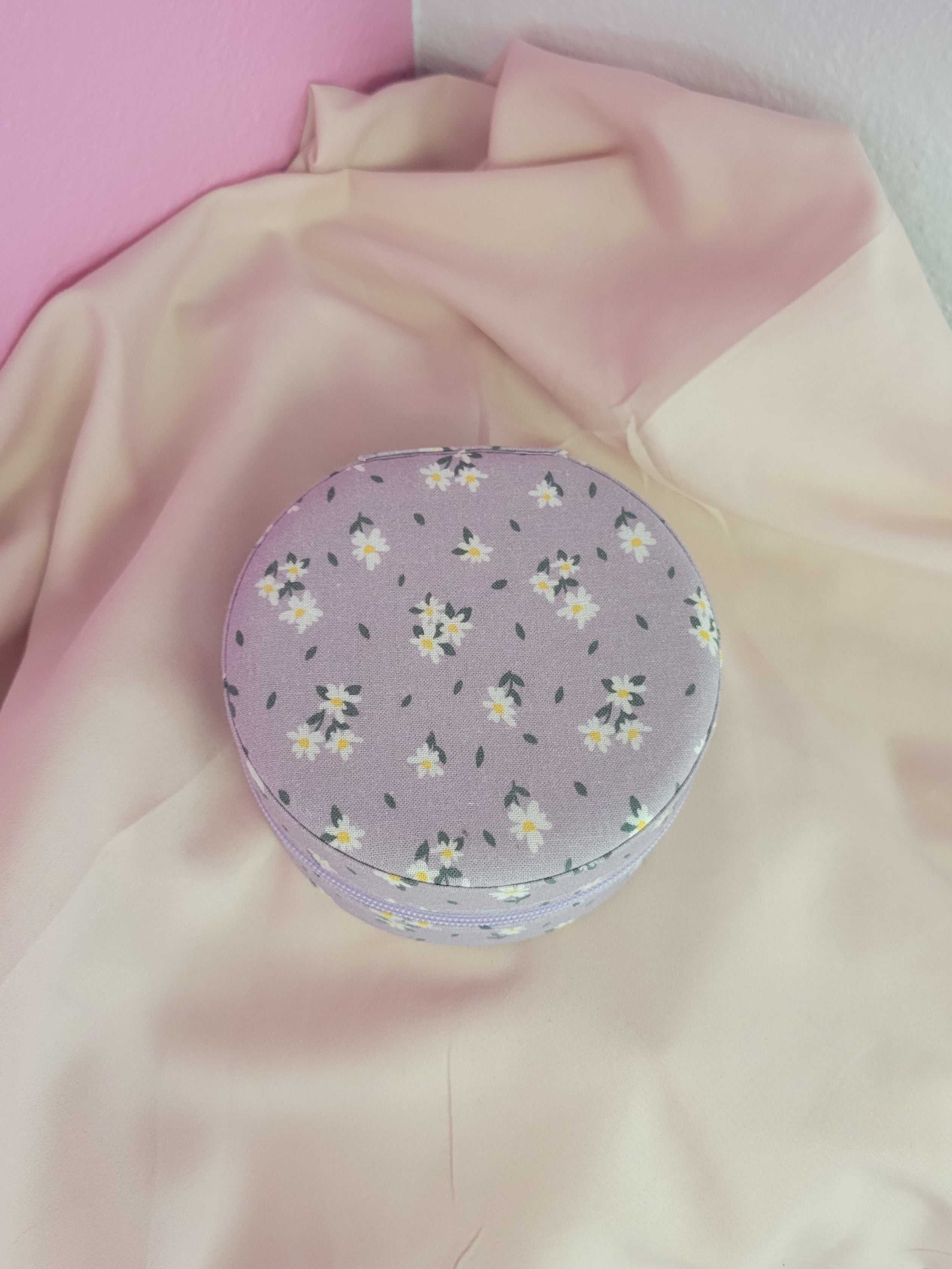 Purple Floral Travel Jewelry Box